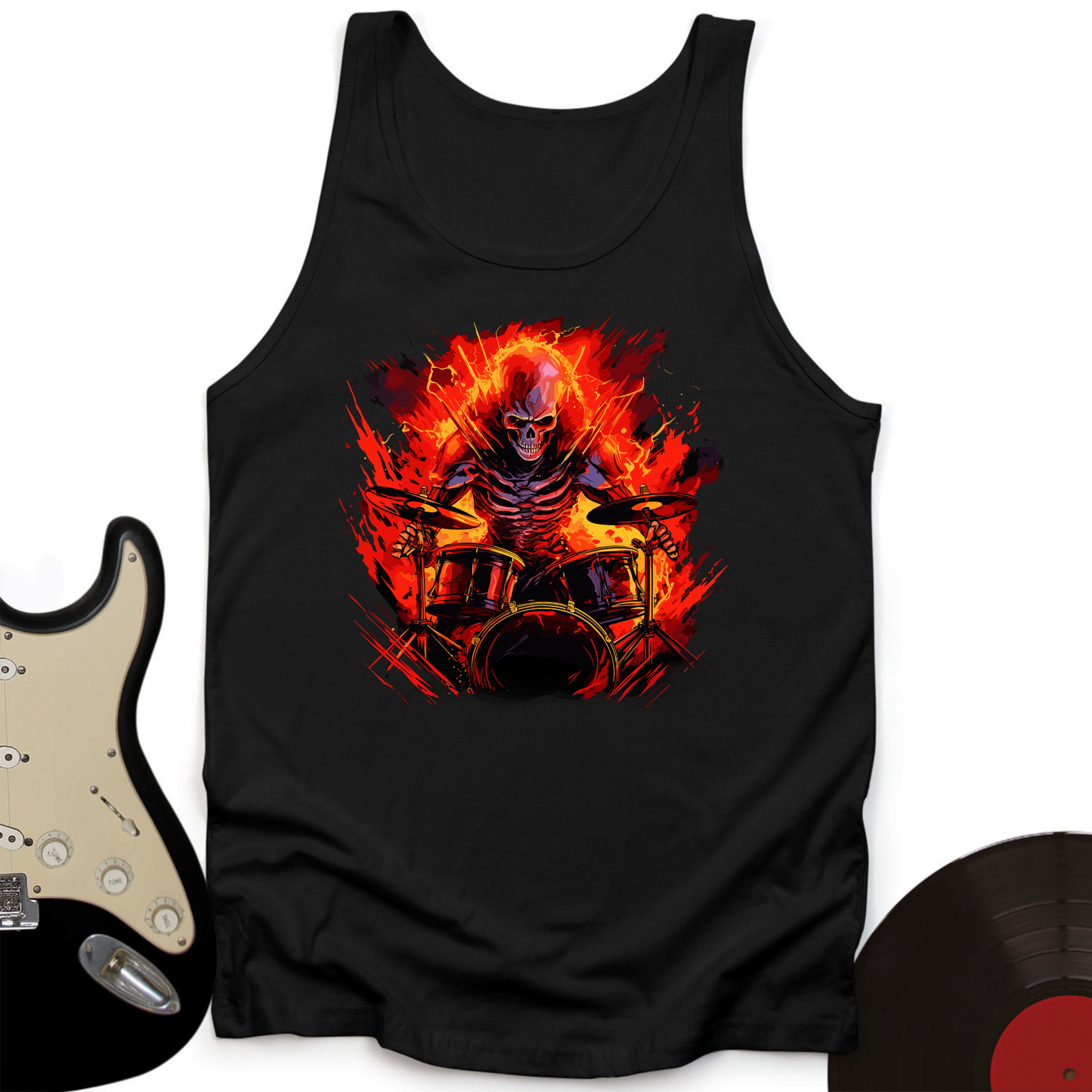 Fiery Drummer Tank Top