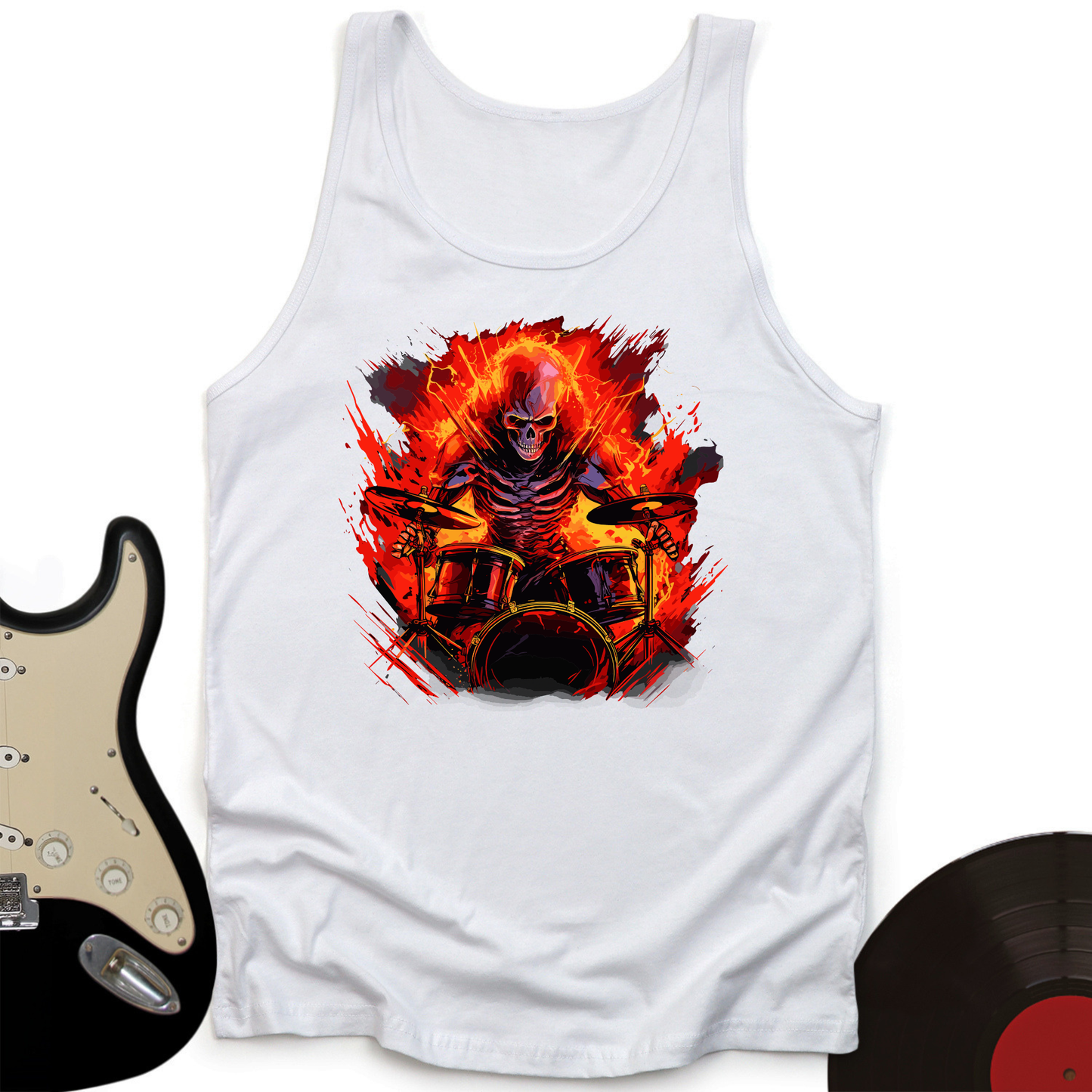 Fiery Drummer Tank Top