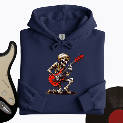 Skeleton Guitar Cartoon Hoodie