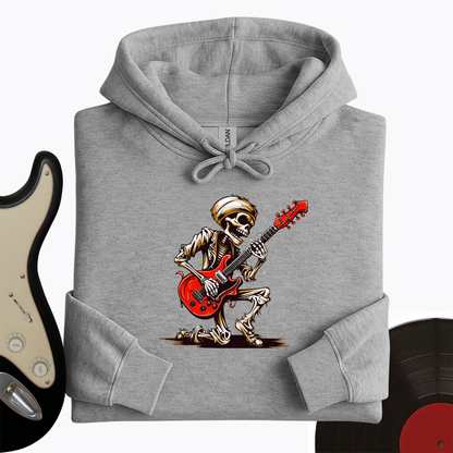 Skeleton Guitar Cartoon Hoodie
