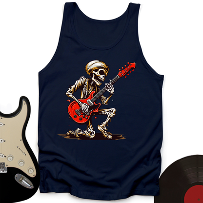 Skeleton Guitar Cartoon Tank Top