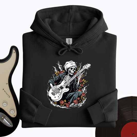 Skeleton Playing Music Hoodie