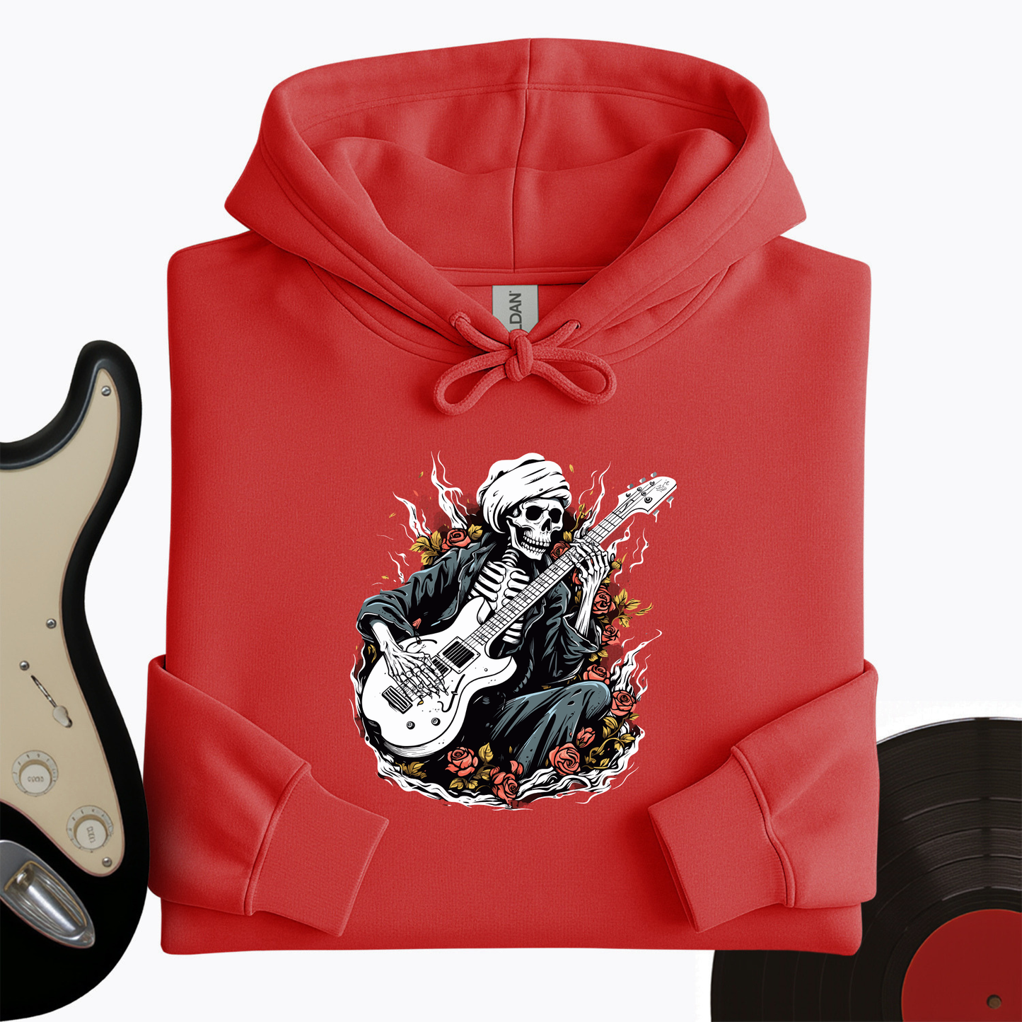 Skeleton Playing Music Hoodie