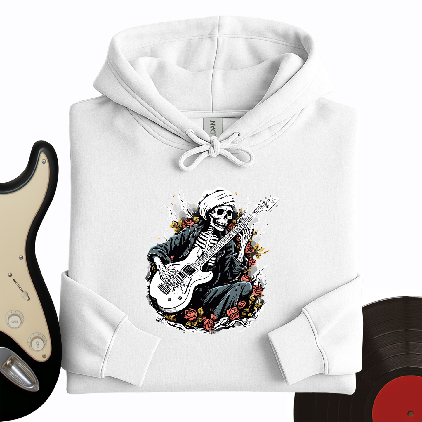 Skeleton Playing Music Hoodie
