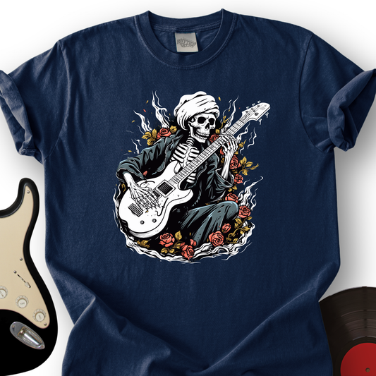 Skeleton Playing Music T-Shirt