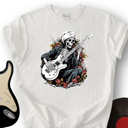 Skeleton Playing Music T-Shirt