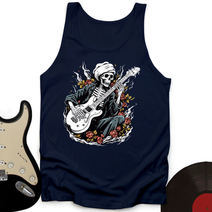Skeleton Playing Music Tank Top