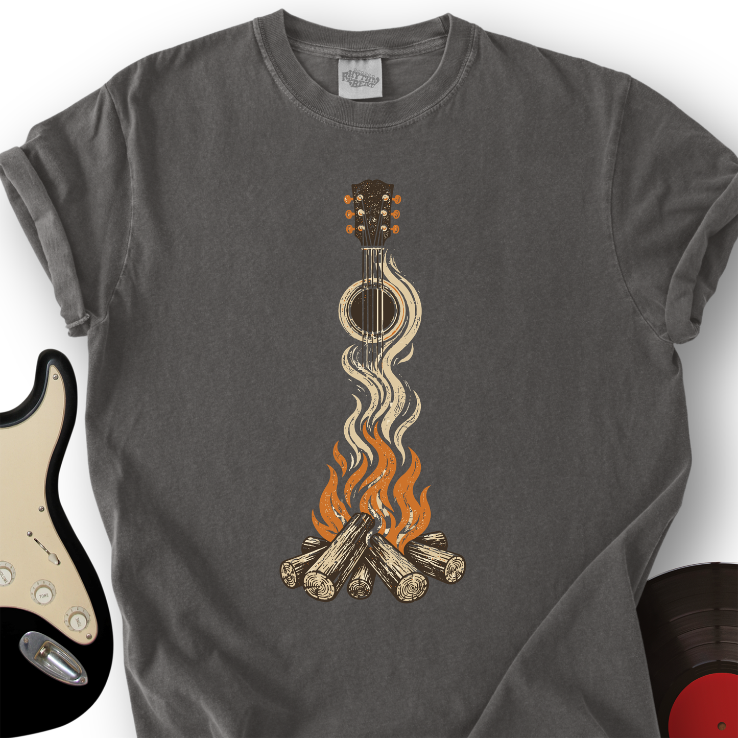 Campfire Guitar T-Shirt