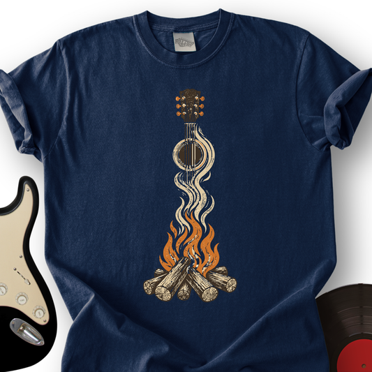 Campfire Guitar T-Shirt