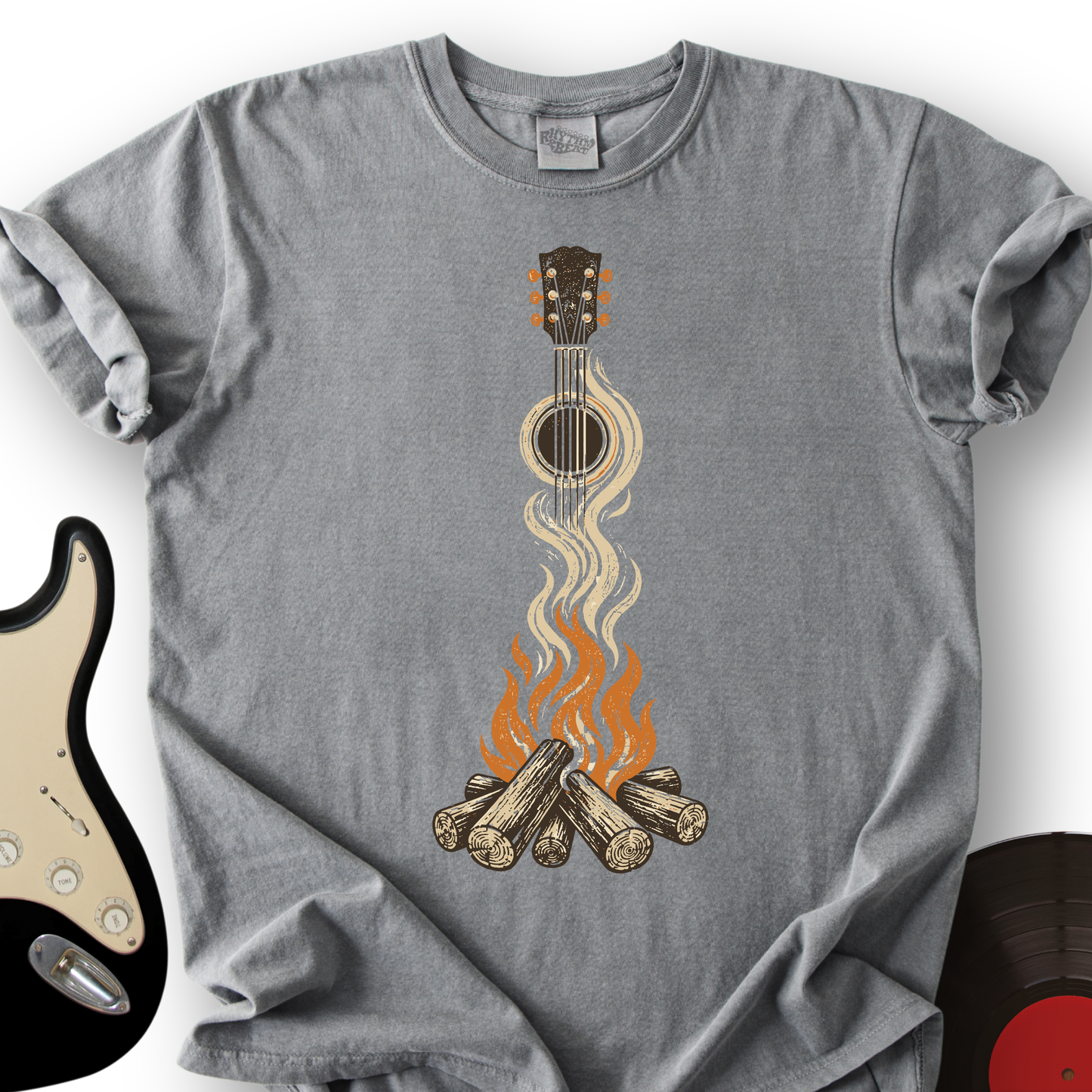 Campfire Guitar T-Shirt