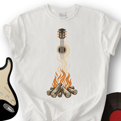 Campfire Guitar T-Shirt