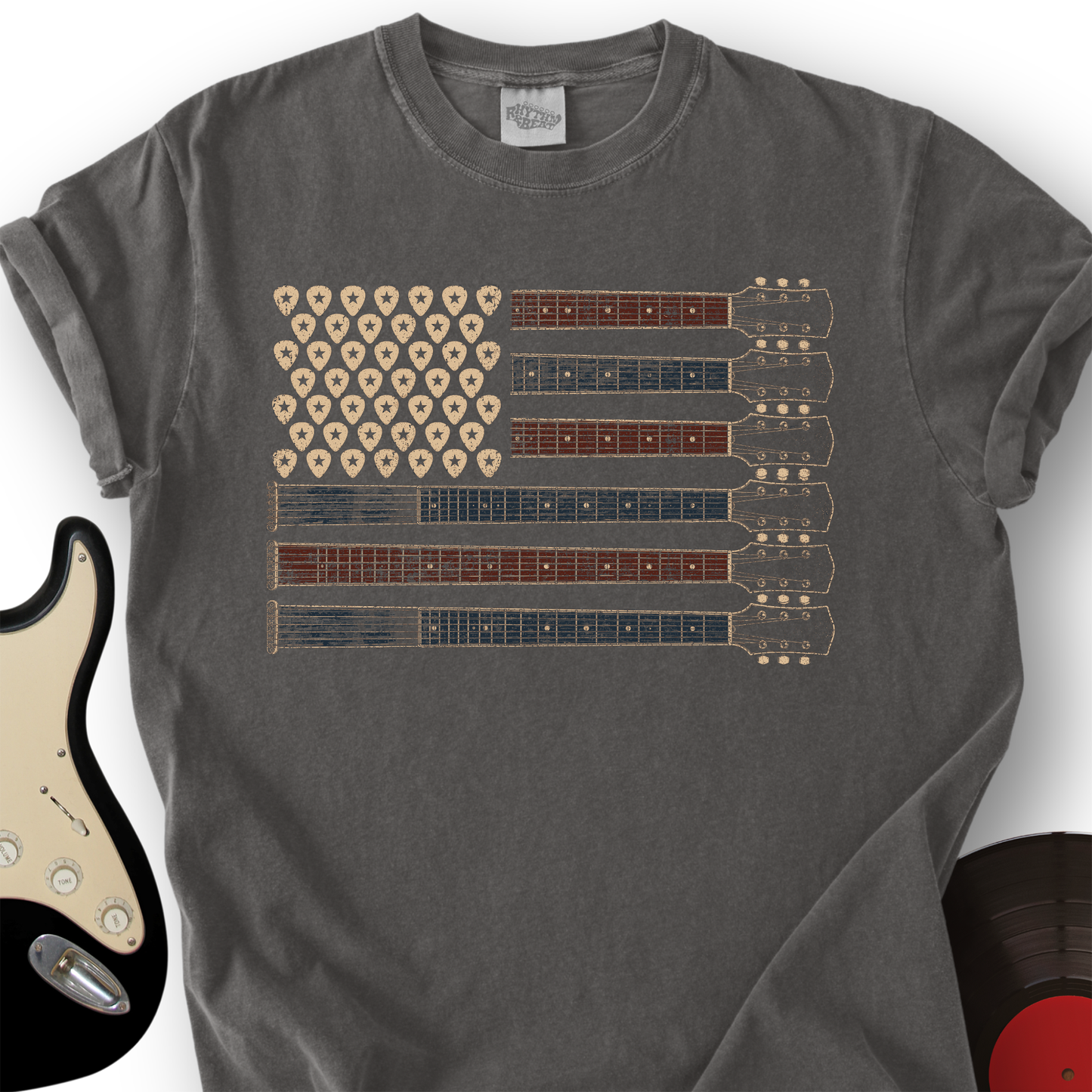 250 Flag Guitar T-Shirt
