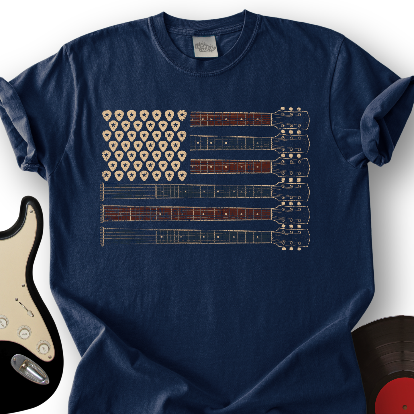 250 Flag Guitar T-Shirt