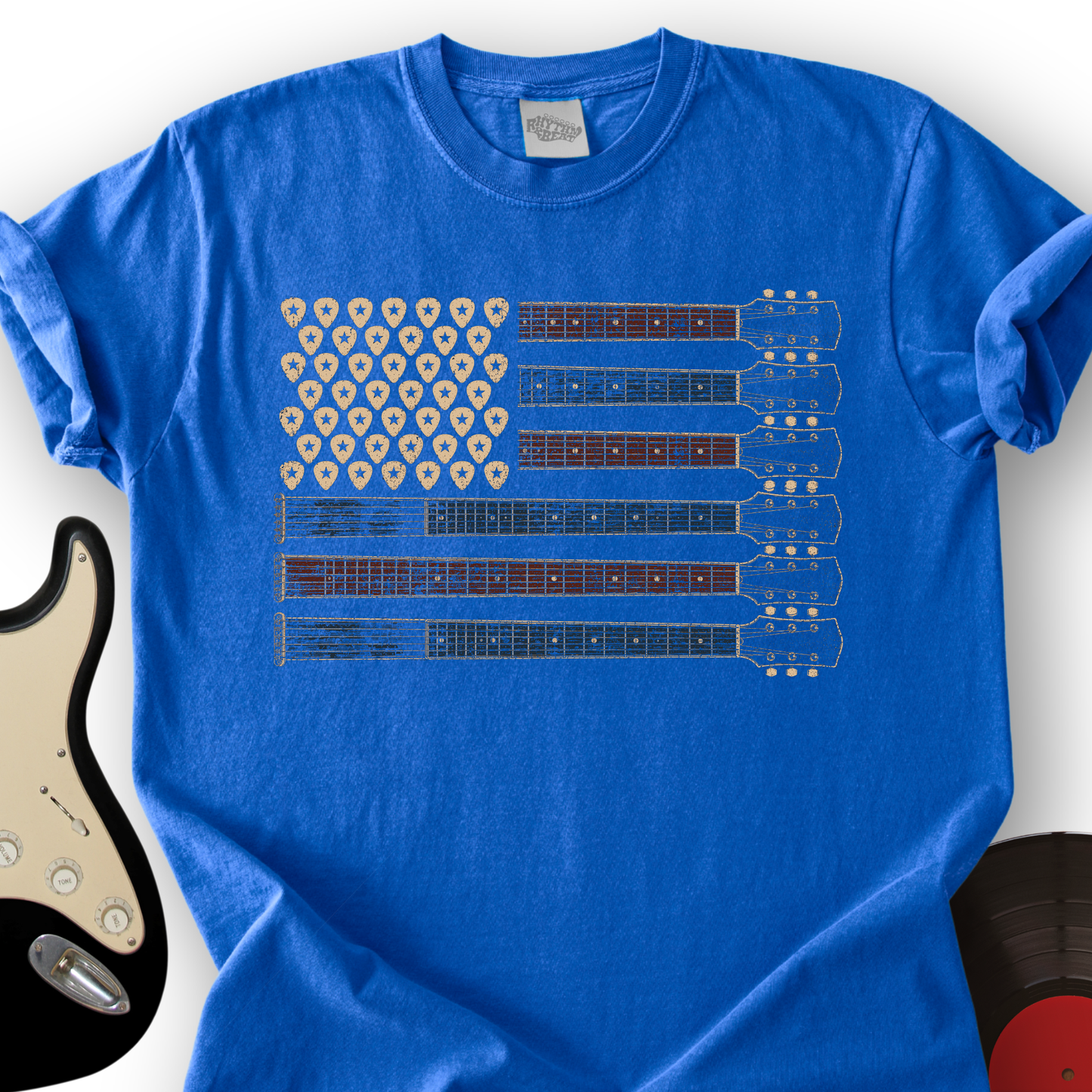 250 Flag Guitar T-Shirt