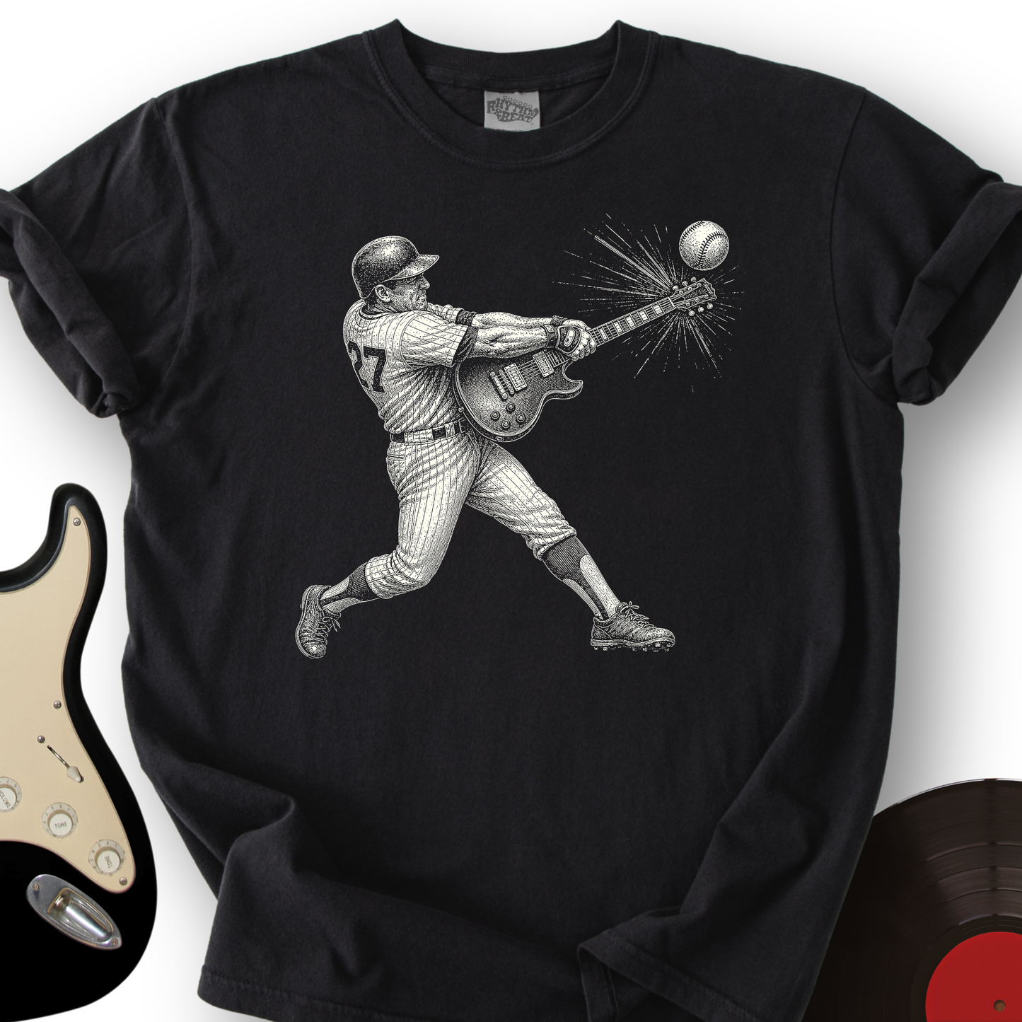 Baseball Guitar T-Shirt