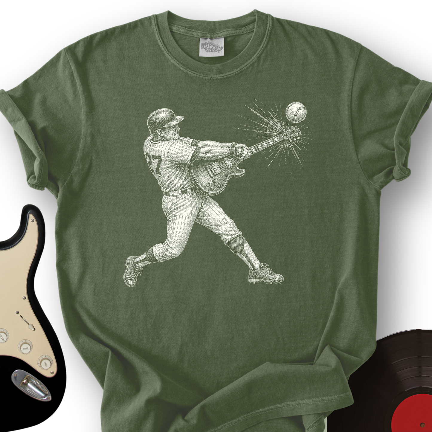 Baseball Guitar T-Shirt