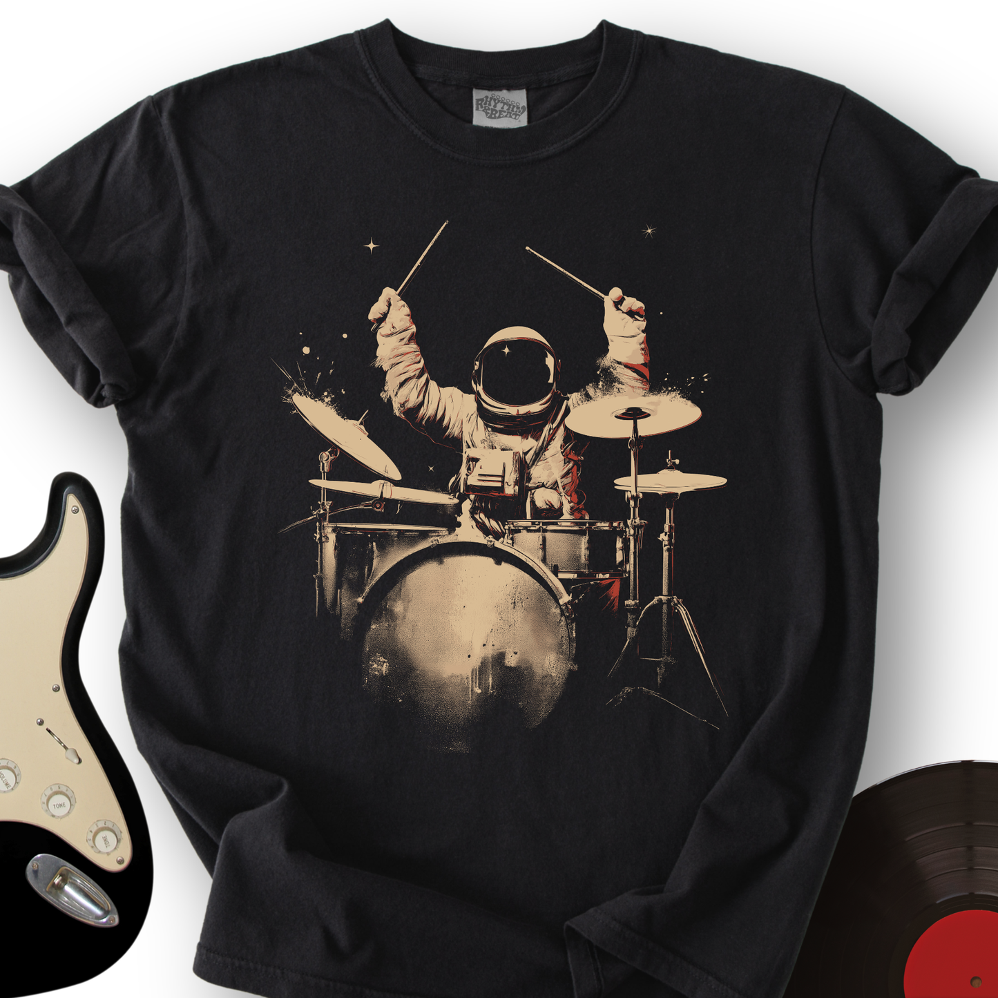 Astronaut Drummer T-Shirt