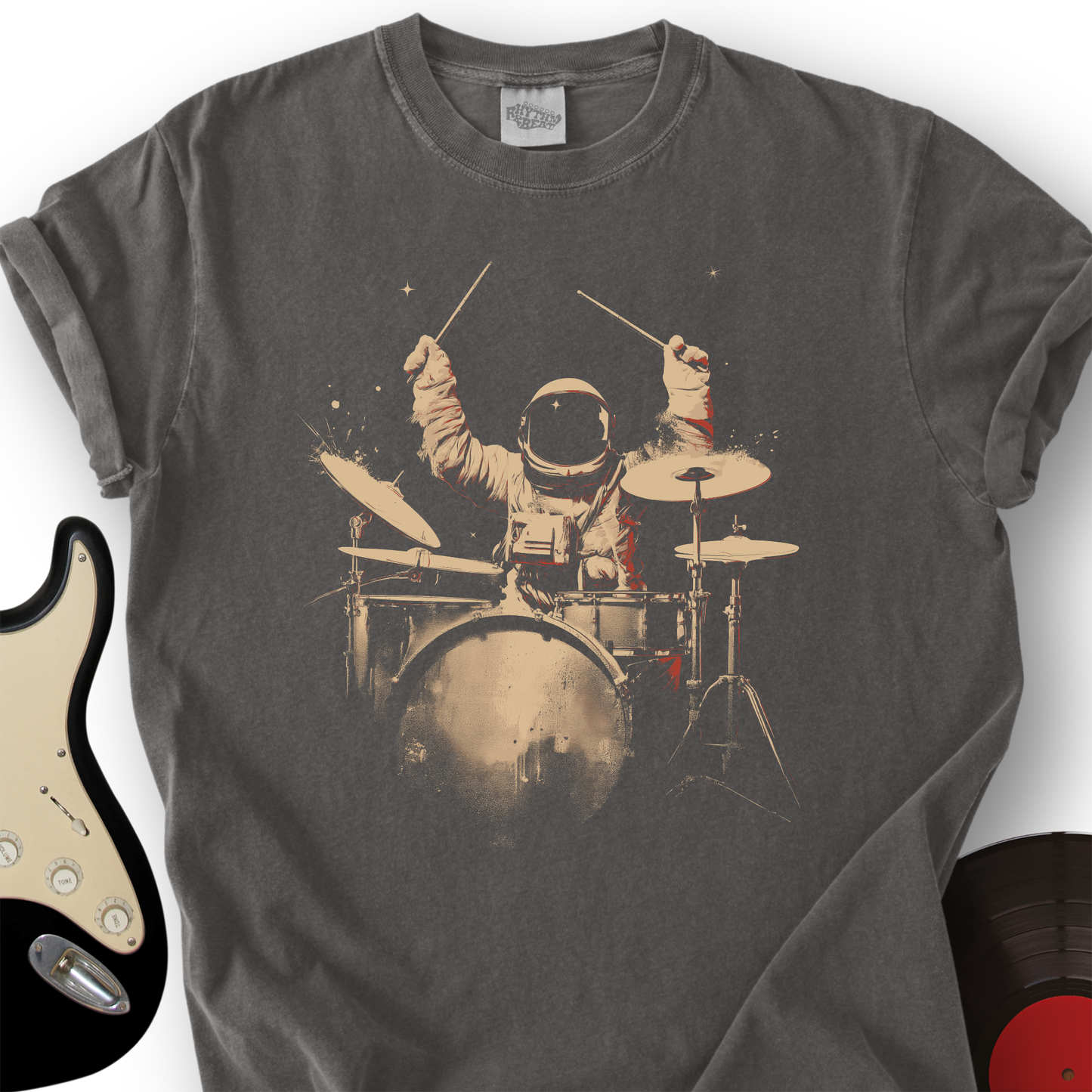 Astronaut Drummer T-Shirt