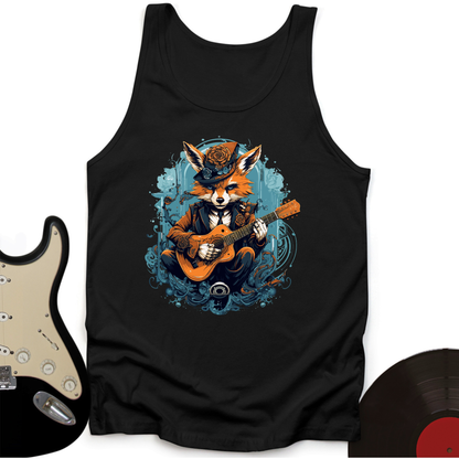 Fox Playing Guitar Tank Top