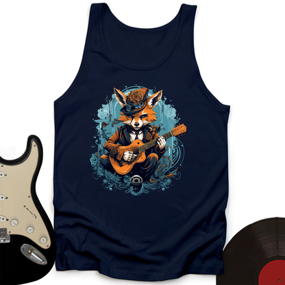 Fox Playing Guitar Tank Top