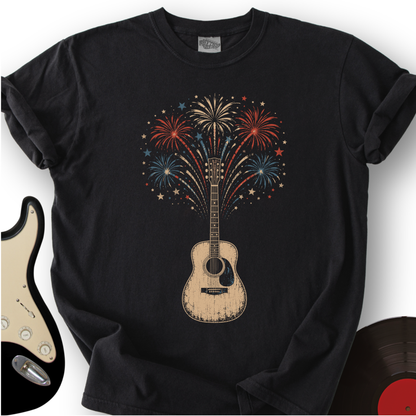 Guitar Fireworks T-Shirt