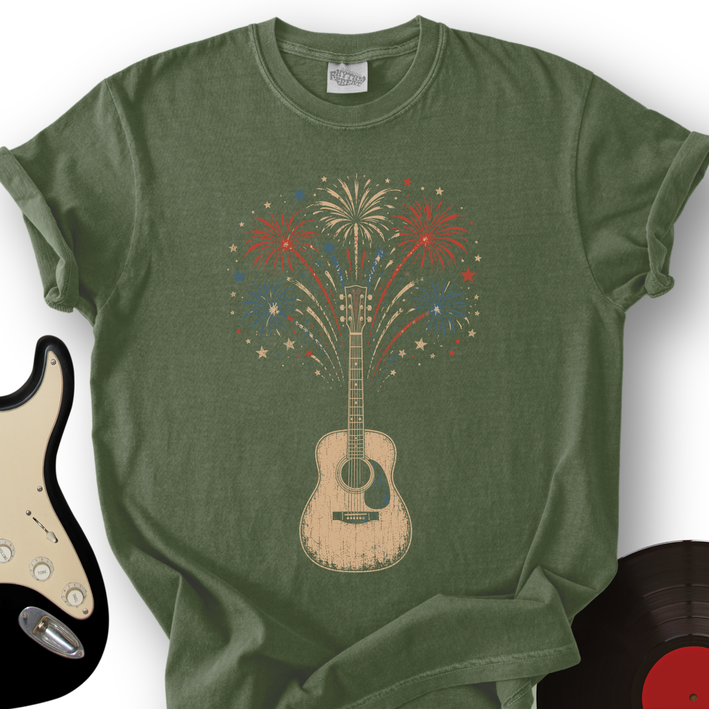 Guitar Fireworks T-Shirt