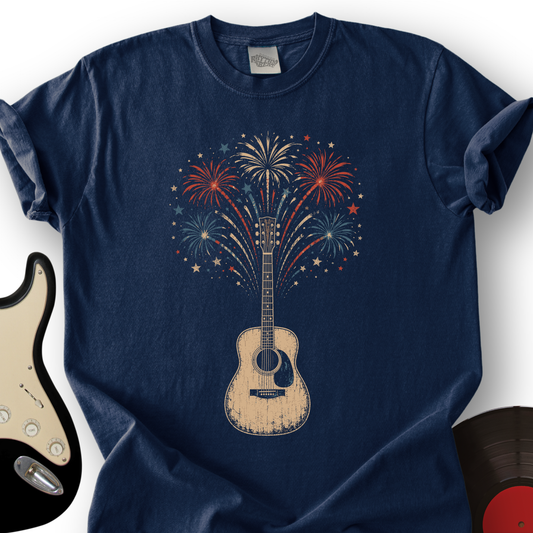 Guitar Fireworks T-Shirt