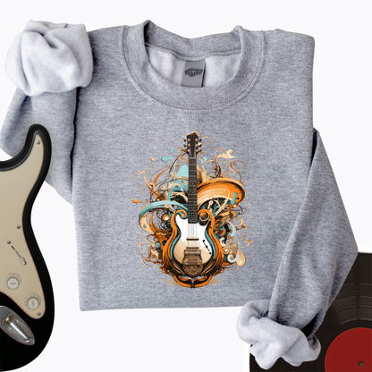 Guitar Steampunk Crewneck