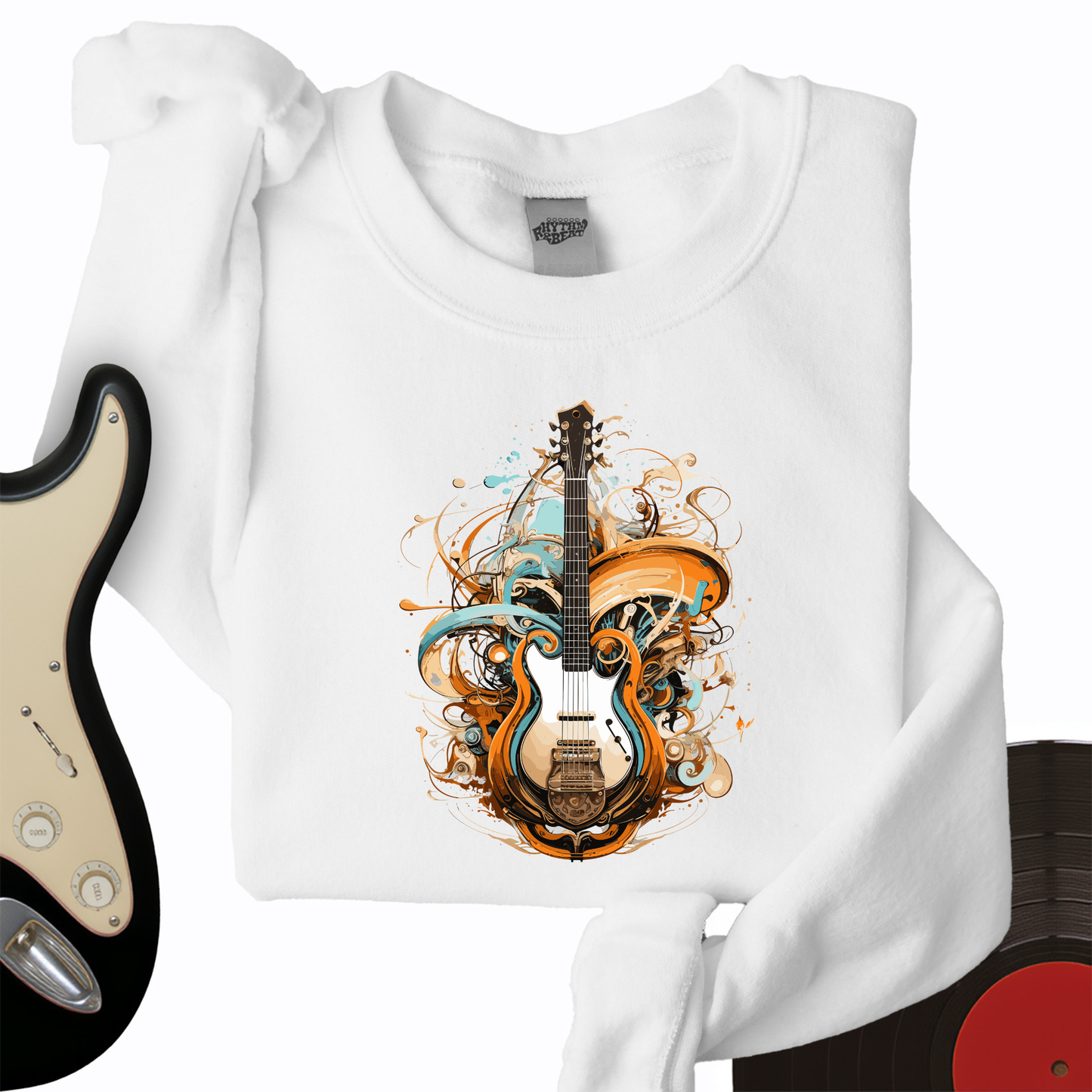 Guitar Steampunk Crewneck