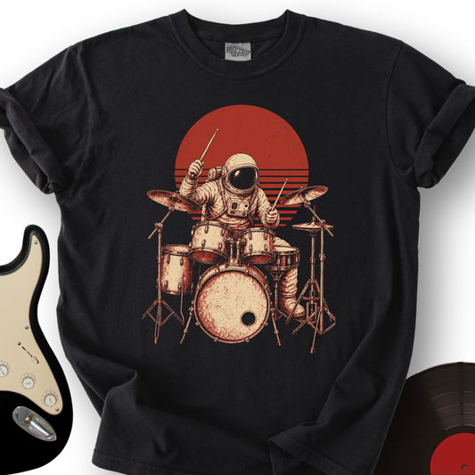 Astronaut Drummer T-Shirt