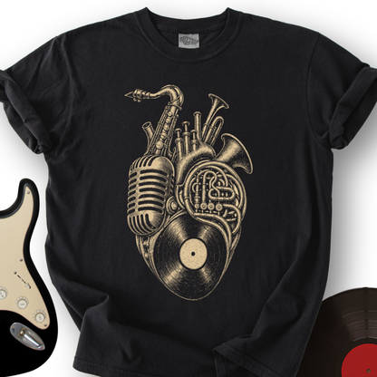 Brass Heart Vinyl T-Shirt