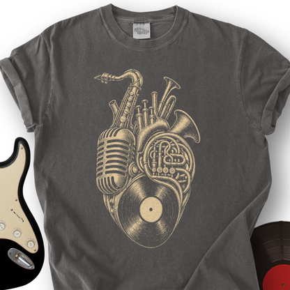 Brass Heart Vinyl T-Shirt
