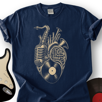 Brass Heart Vinyl T-Shirt