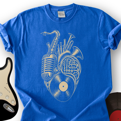 Brass Heart Vinyl T-Shirt