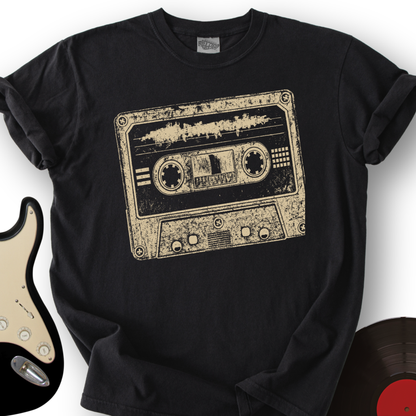Cassette Grunge Stamp T-Shirt