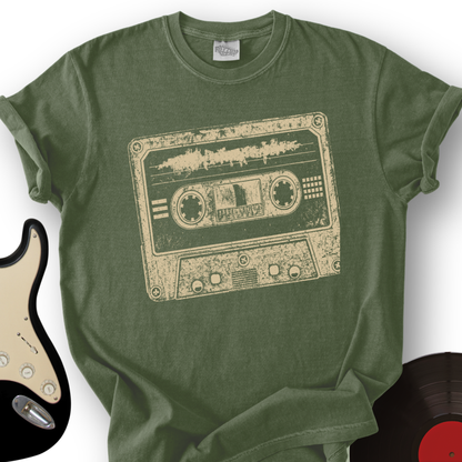 Cassette Grunge Stamp T-Shirt