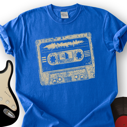 Cassette Grunge Stamp T-Shirt