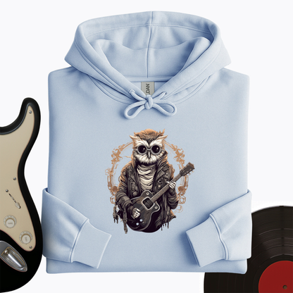 Owl Playing Guitar Hoodie