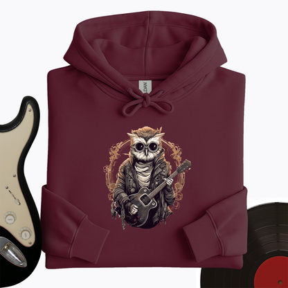 Owl Playing Guitar Hoodie