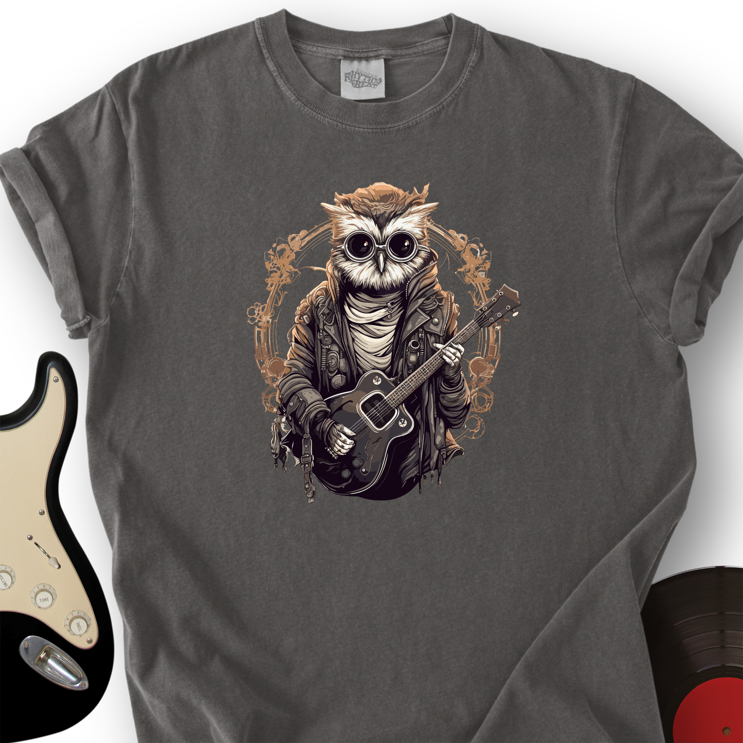 Owl Playing Guitar T-Shirt