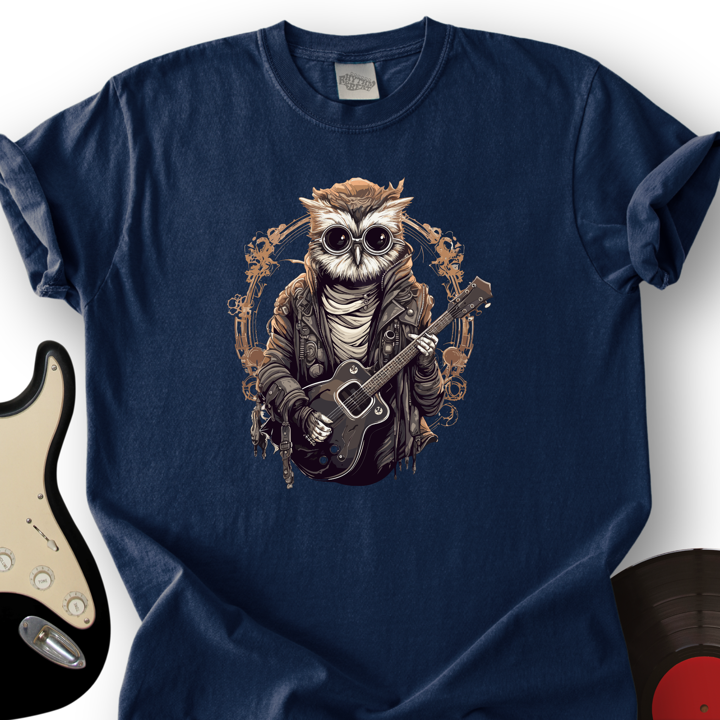 Owl Playing Guitar T-Shirt