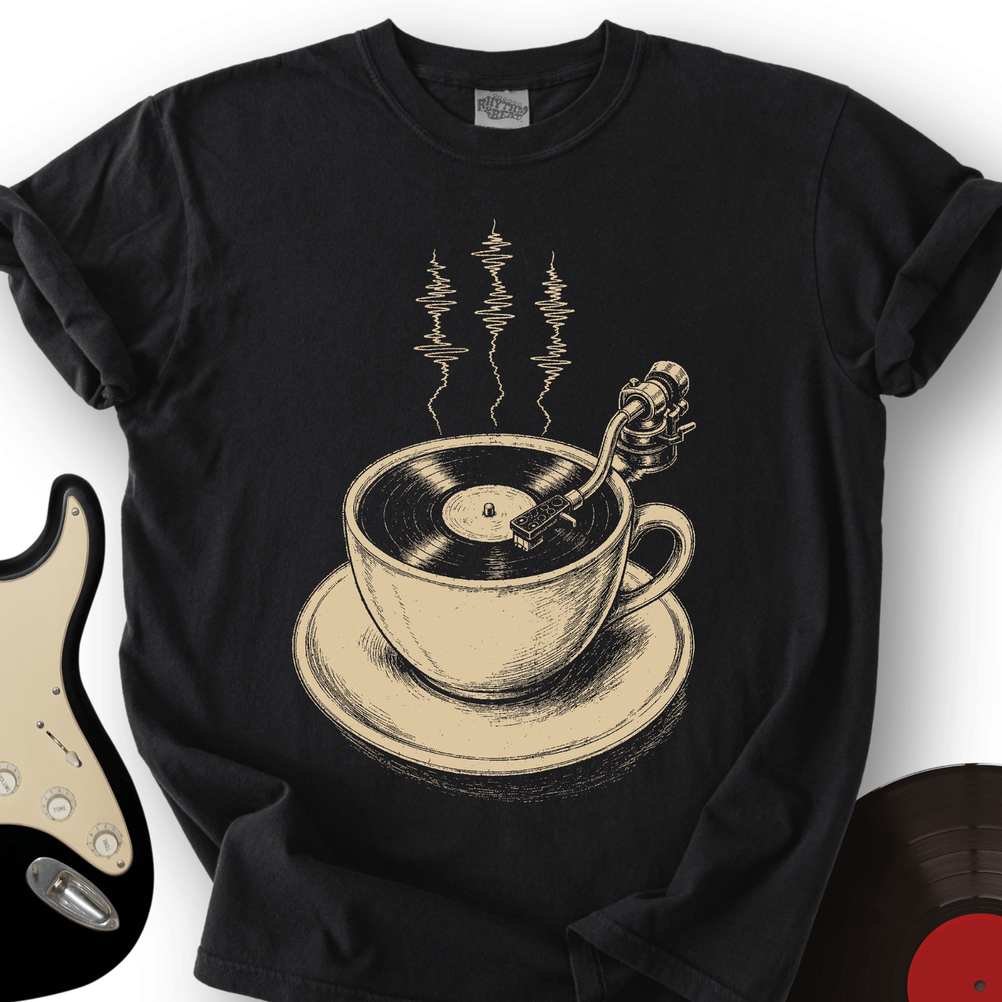 Coffee Cup Record T-Shirt