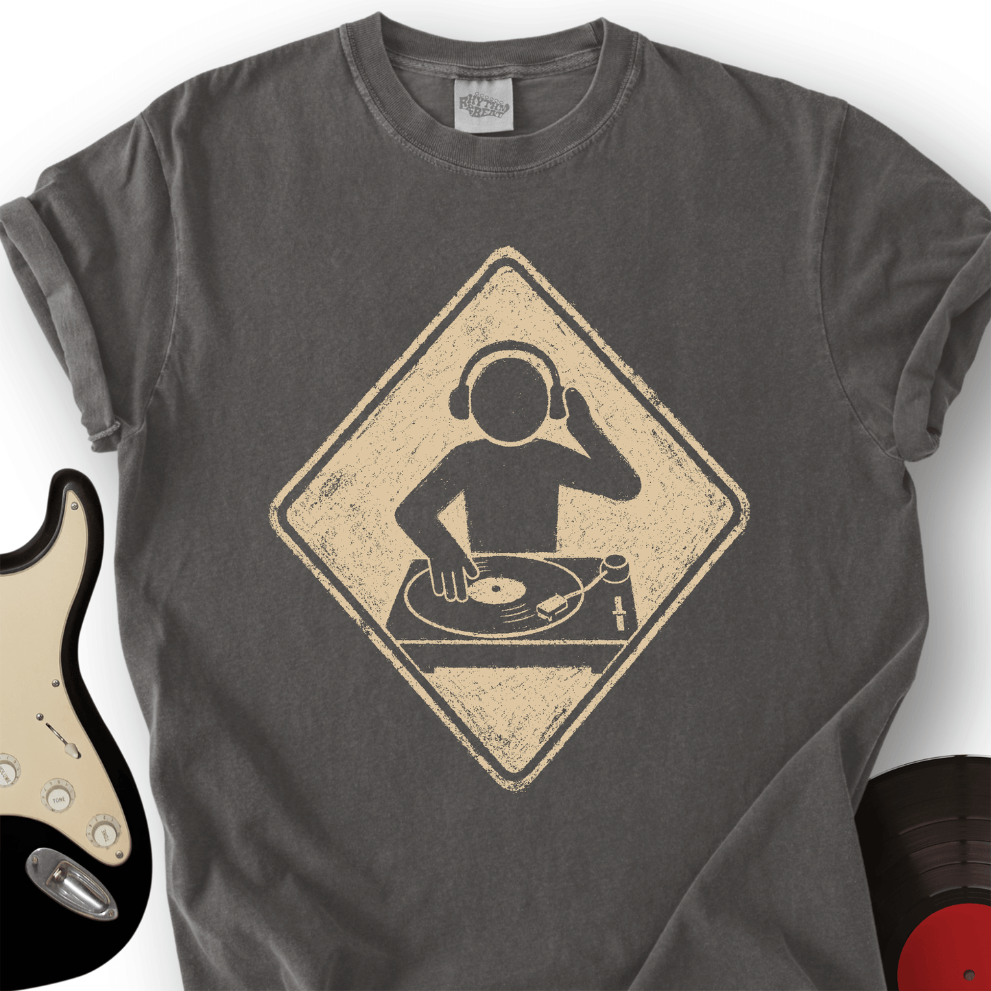 DJ Crossing Sign T-Shirt