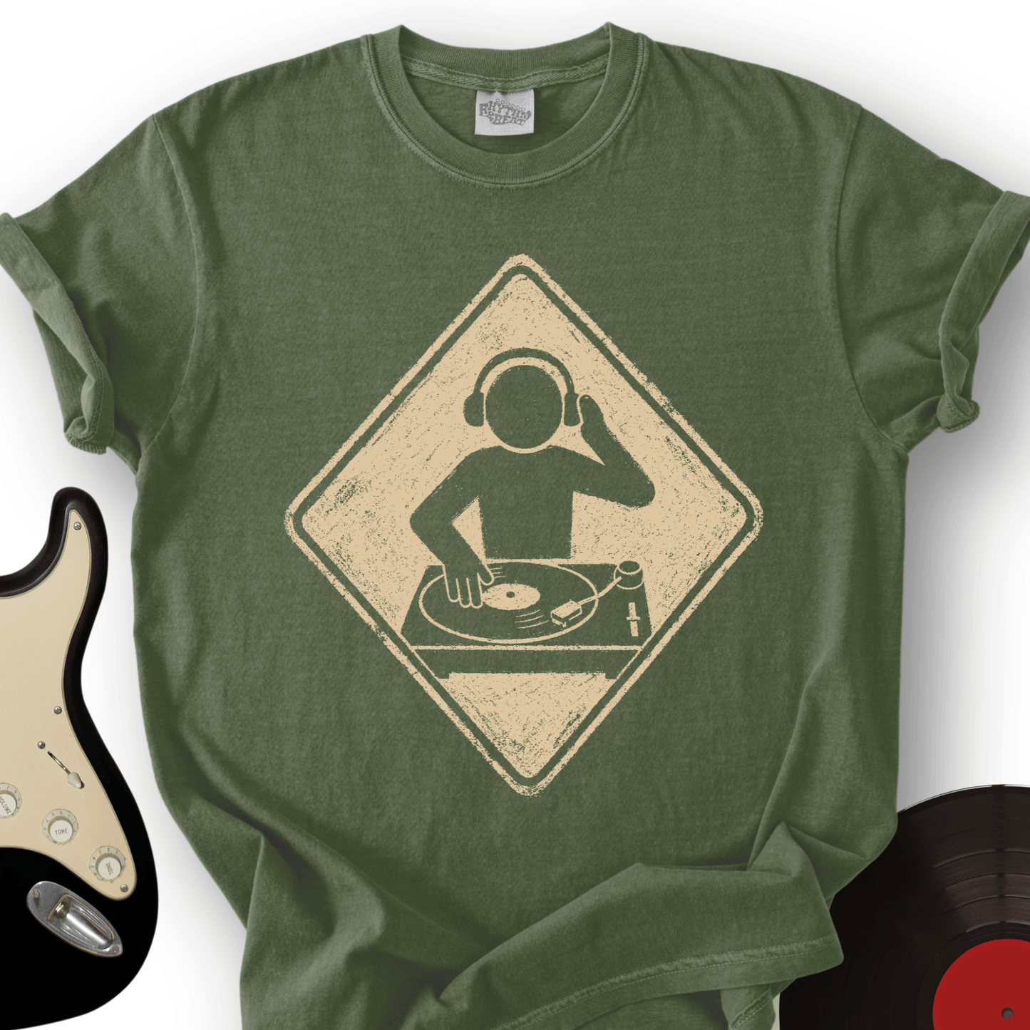 DJ Crossing Sign T-Shirt