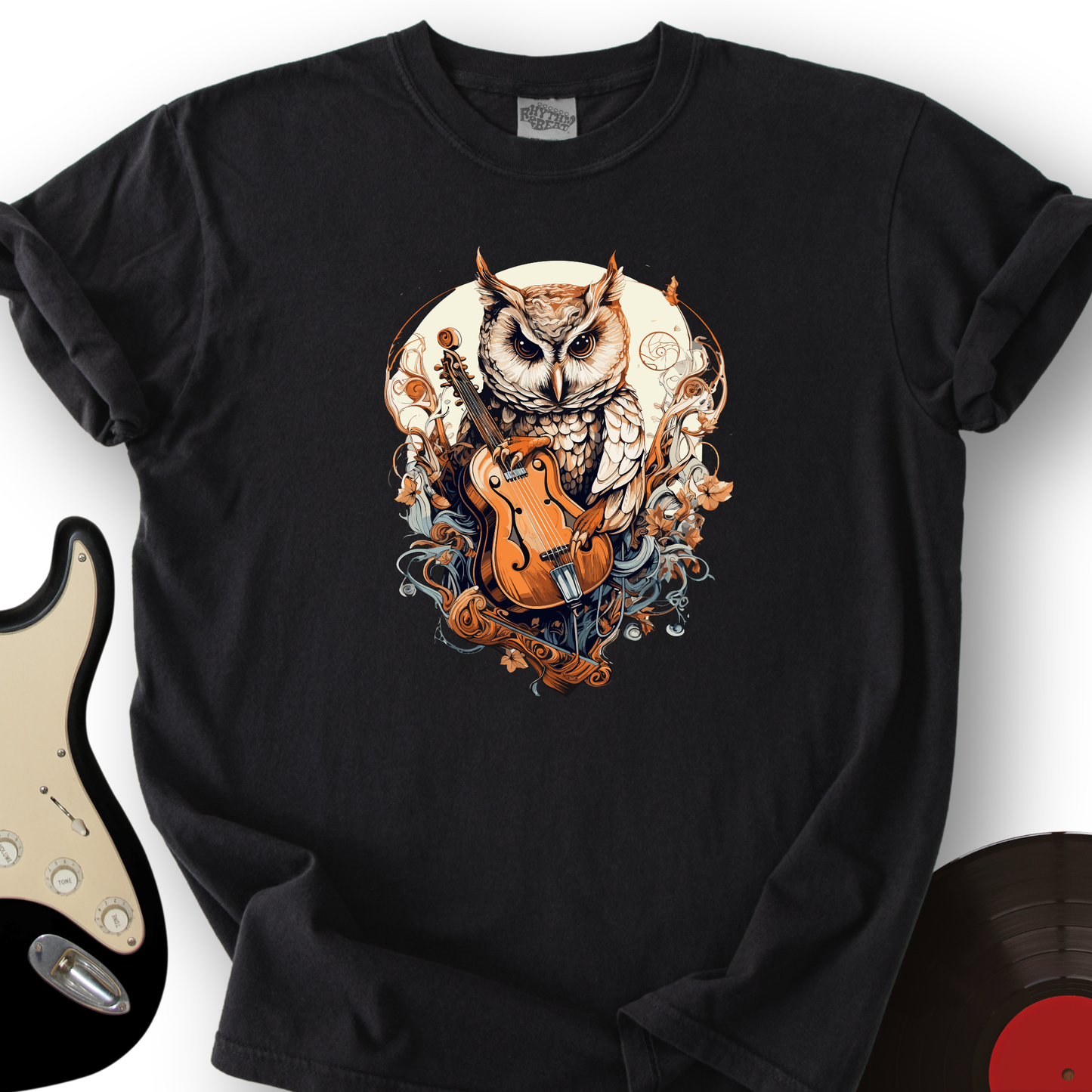 Owl Violin T-Shirt