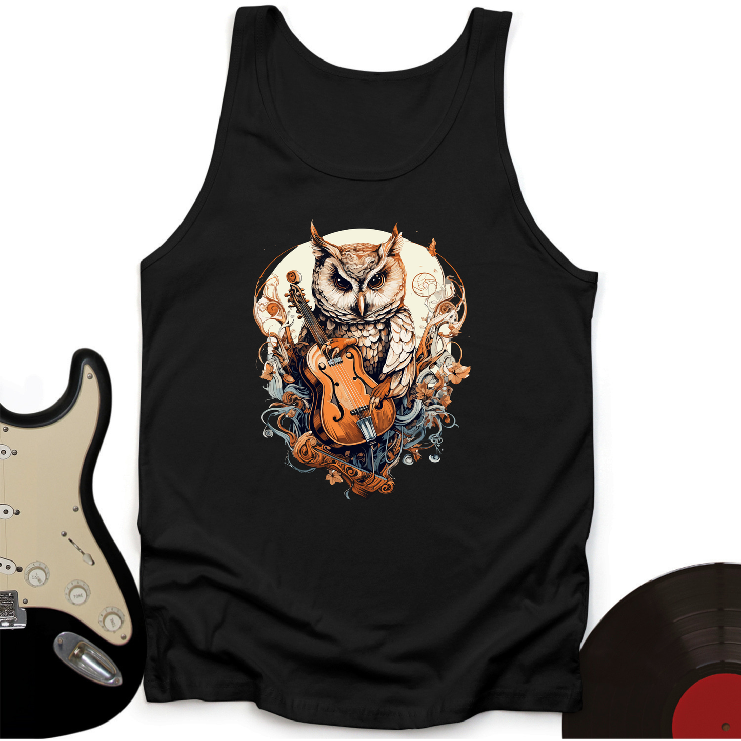 Owl Violin Tank Top