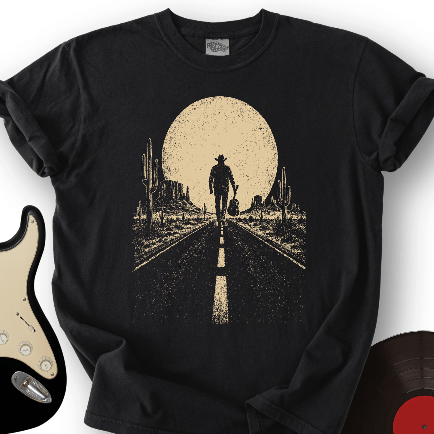 Guitar Sunset Road T-Shirt