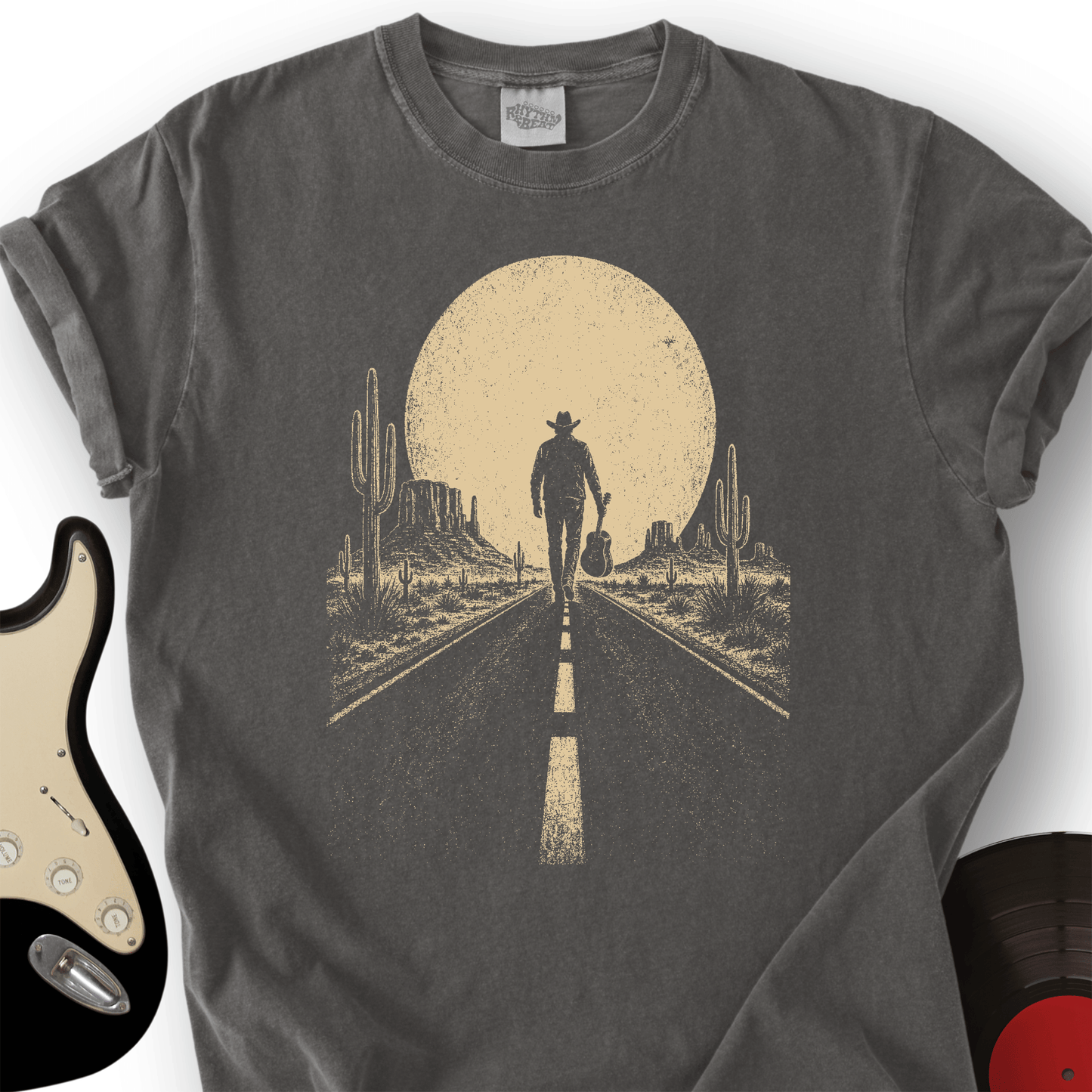 Guitar Sunset Road T-Shirt