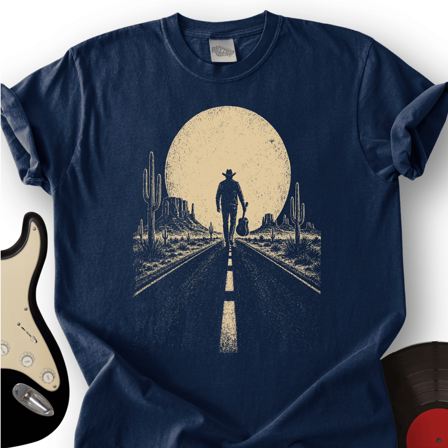 Guitar Sunset Road T-Shirt
