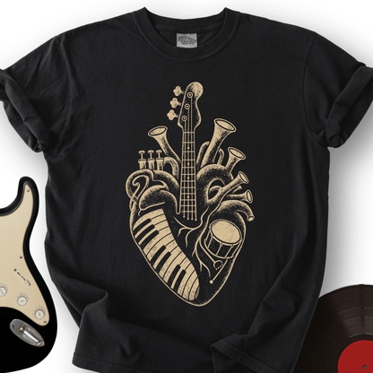 Instrument Heart Flat T-Shirt
